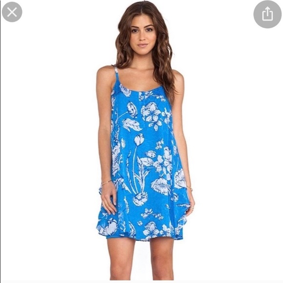 Alice + Olivia Dresses & Skirts - Alice and Olivia Blue Silk Dress